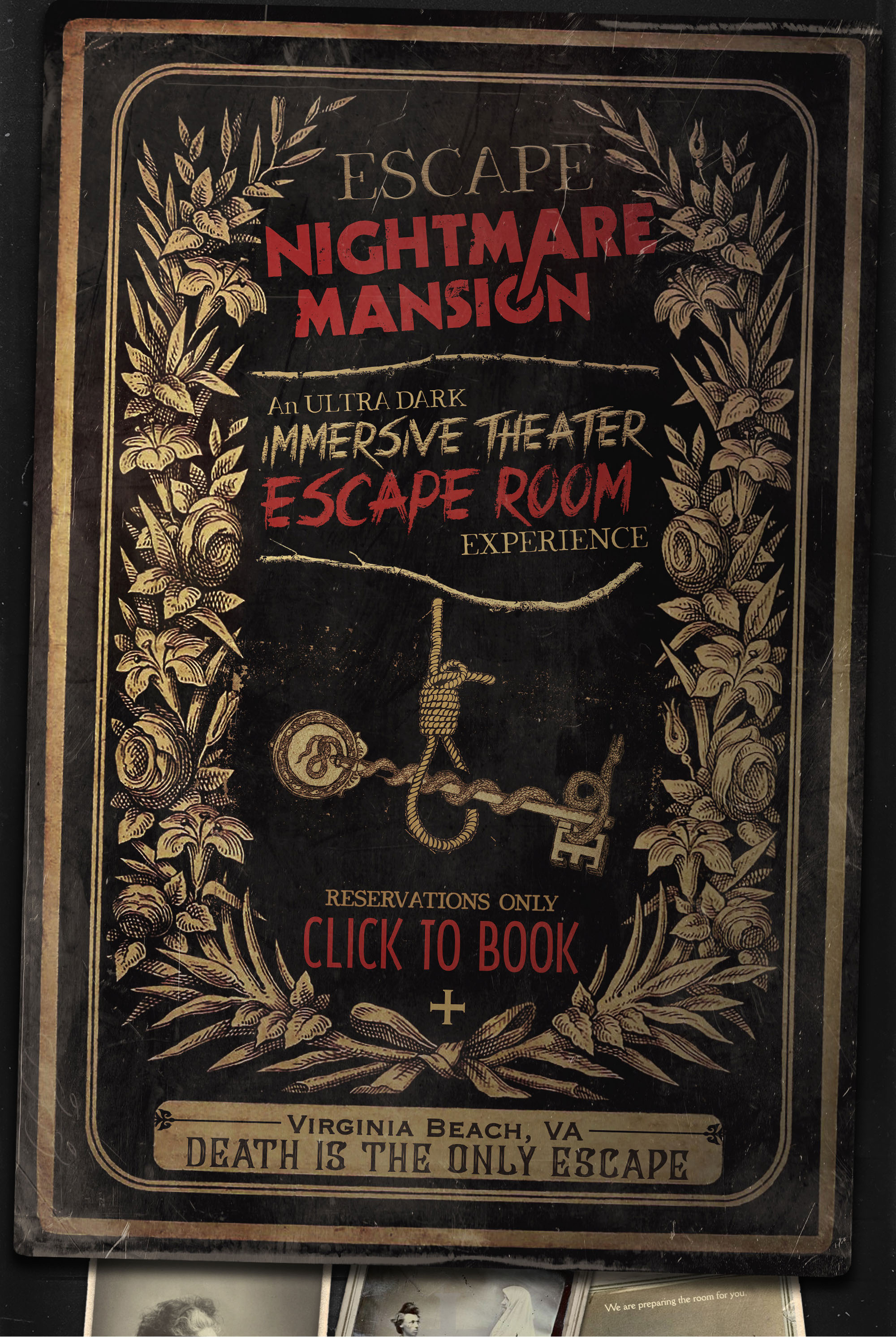 ESCAPE! Nightmare Mansion Booking